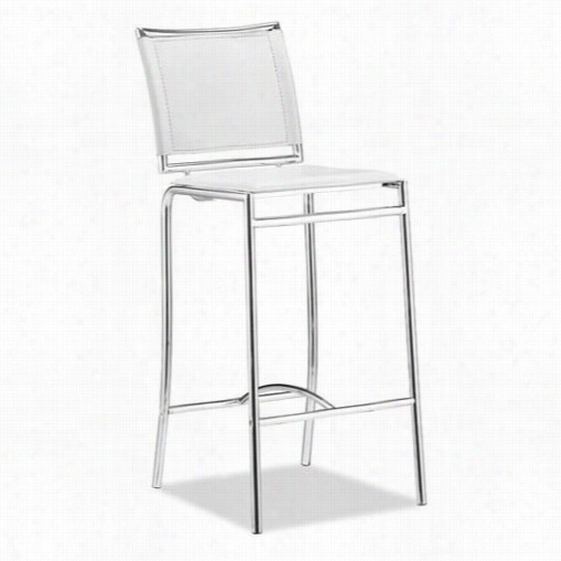 Zuo 300151 Soar Bar Chair In White - Set Of 2