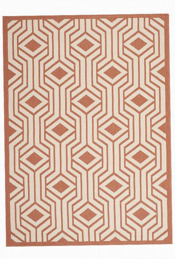 Adelpha Area Rug - 4'x5'7&quo;", Beige/terra