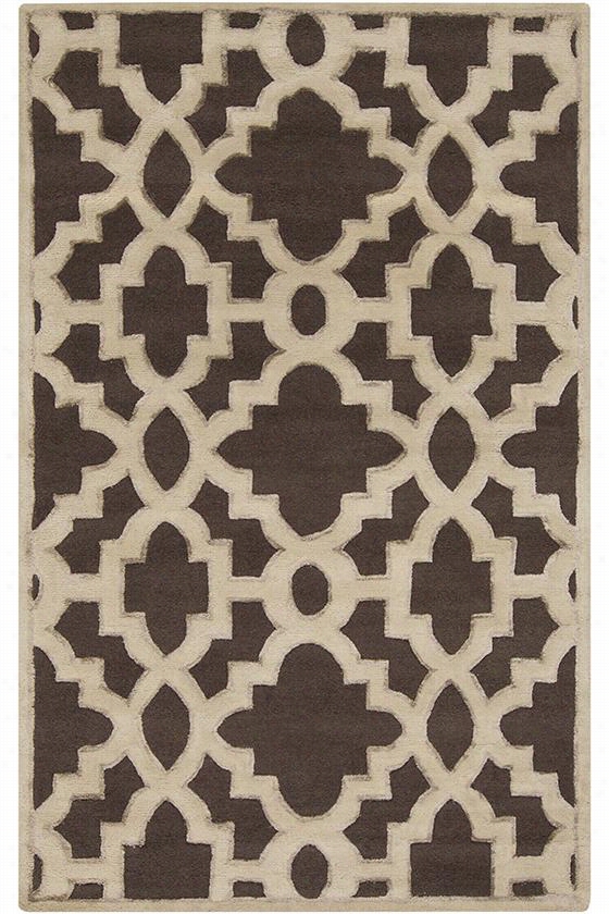 Amratin Area Rug - 3' 3& Quot;"x5'3"", Chocolate Brown