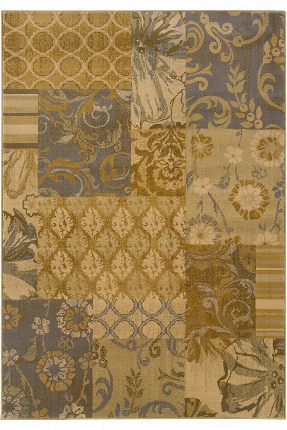 Bazaar Area Rug  7'8&quo T;"x10'10&quto", Gray/gold