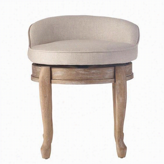 Briton Vanity  Stool - 24.5""hx20.5""wx20.5""d, Ivo Ry