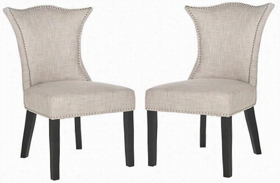 Cadence Accent Chairs - Set Of 2 - 38.2""hx22.6""w, Gray