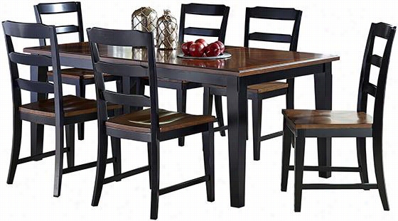 Caleb 7-piece Extendabl Dining Set - Determined, Black