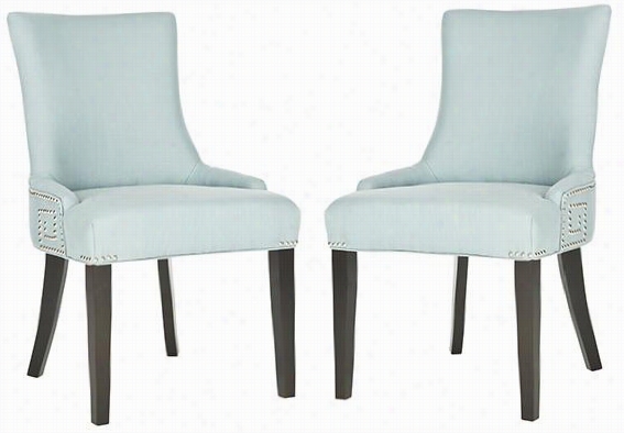 Cheyenne Accent Chairs - Set Of 2 - 35.8""hx22.2""w,  Blue