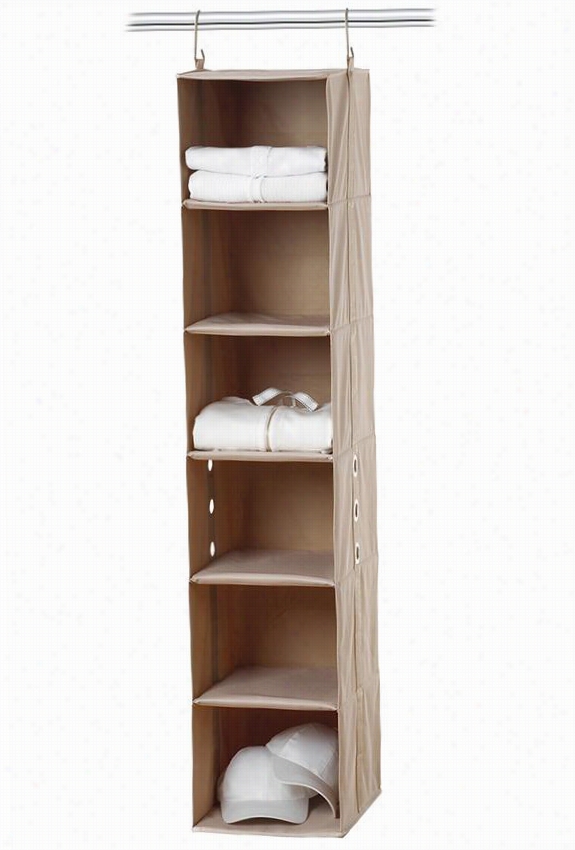 Closetmax Shoe Org Anizer - 6 Shelf, Beige