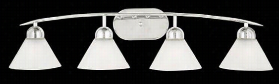 Demetrius 4-light Vanity - 4-light, Silver Cchrom