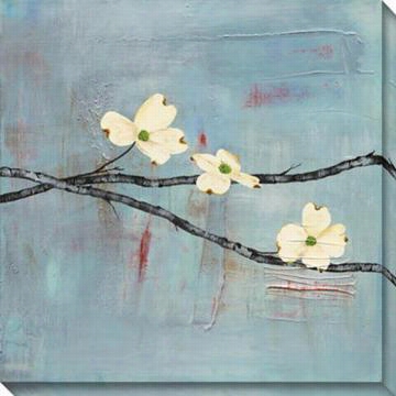 Dogwood On Blue Ii Canvas Wall Creation Of Beauty - Ii, Blue