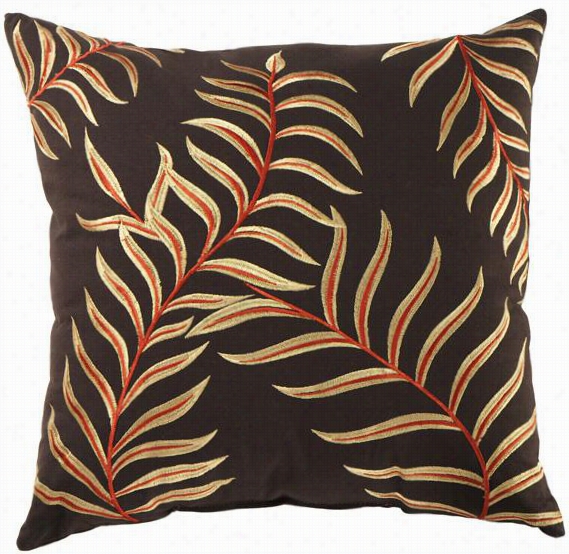 Edith Decorative Pillow - 20hx20wx7d, Brown