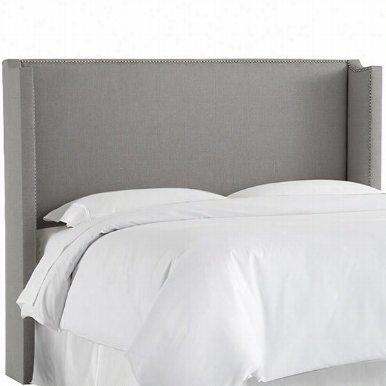 Ellsworth Upholstered Headboard - Queen, Linen Rey