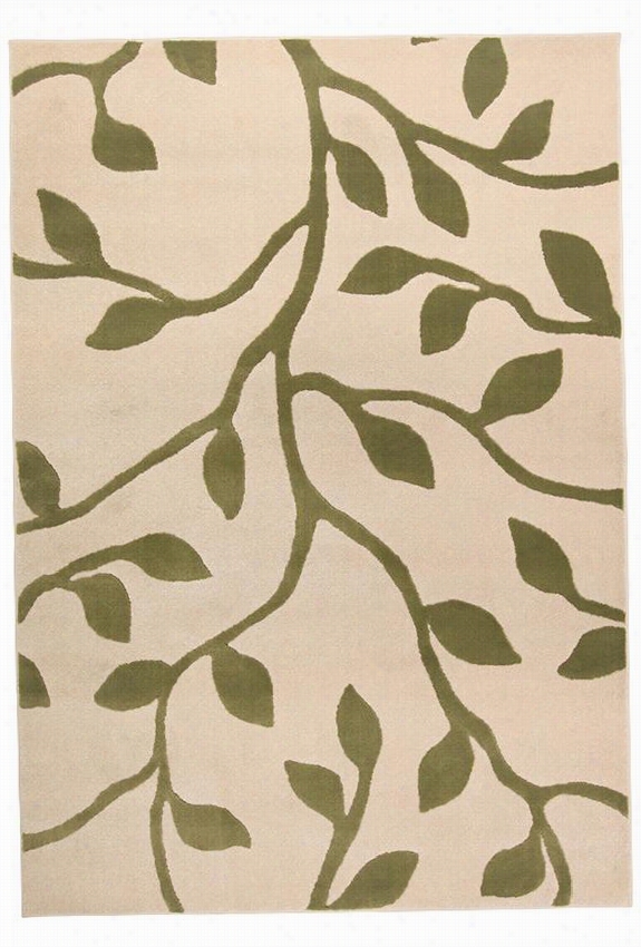 Foliole Area Rug - 9'10""x122'9"", Beige