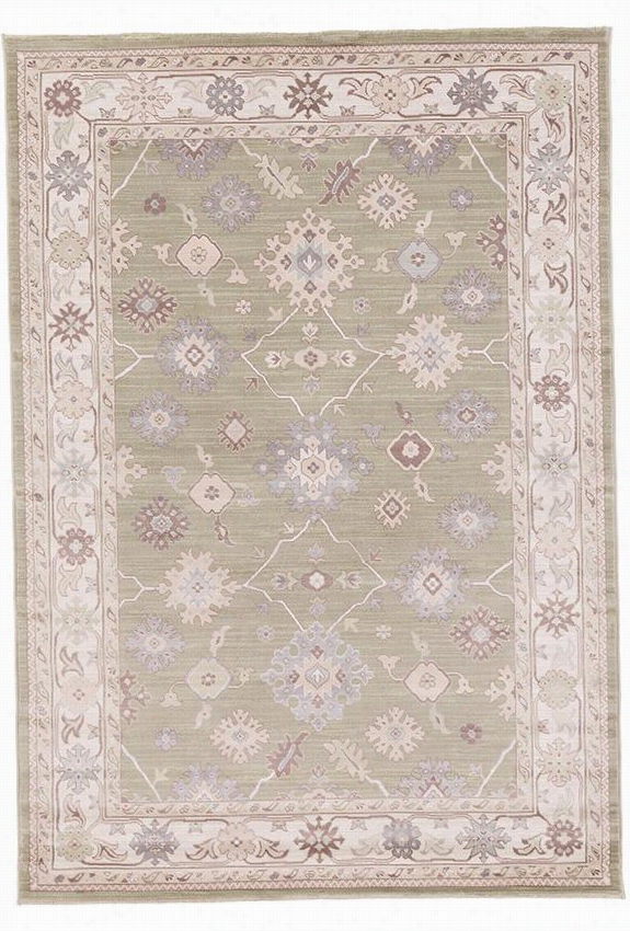 Geenevieve Area Rug - 2'6""x11'2& Quot;"runnr, Seafoam/ivo Ry