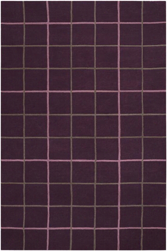 Hopscotch Area Rug Ii - 2'x3', Uprple