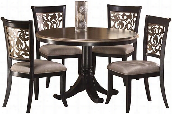 Ian 5-piece Dining Set - Table &ajp; Chaisr, Hoary