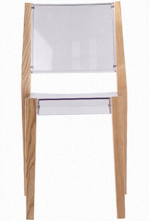 Kosta Chair - 17""hx22""wx33""d, Clear Wood