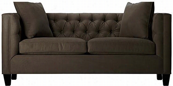 Lakewood Tufyed Sofa - 30""hx70""wx31""d, Bella Chocolate