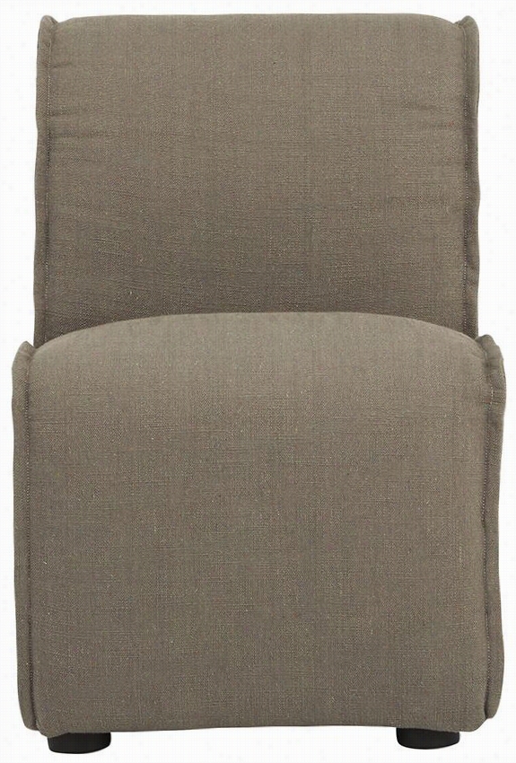 Logan Armless Kid's Chair - 25.25""hx16.5"&qut;w, Dark Grey