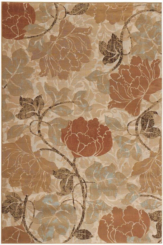 Lotus Rug - 2'3""x7'9"", Beige