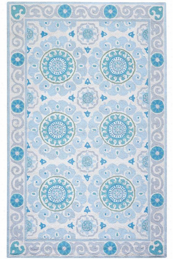 Lucy Area Rug - 2'3""x8', Aaua Blue