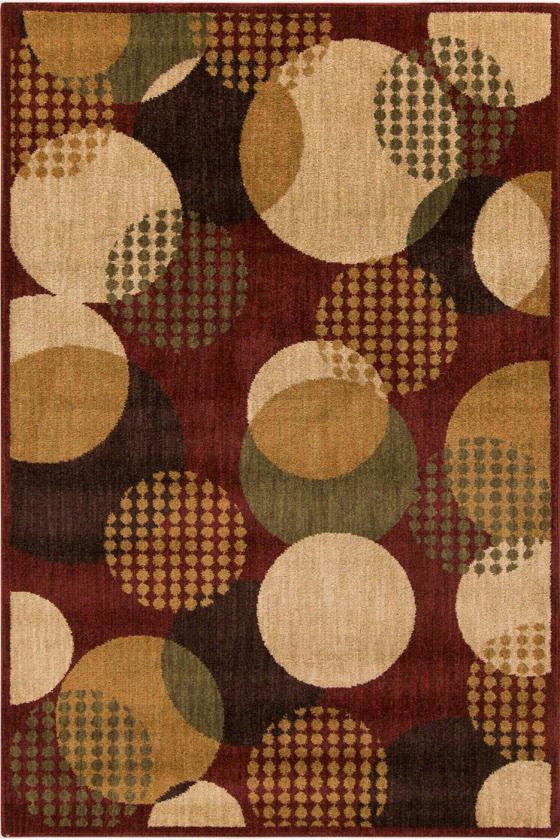 Luria Area Rug - 2'7""x4'7"", Burgundy