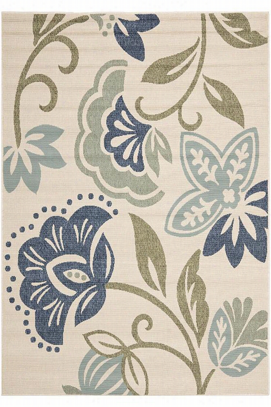 Martha Stewart  Ilving Petaluma All-weather Area Rug - 2'7"&quotx5', Mariner