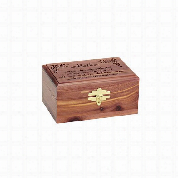 Mother's Tribyte Keepsake Box - 3""hx6""wx4""d, Ecdar W/brgandy