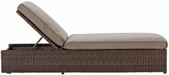 Naples Chaise - 27.5""wx79.5""l, Marrone Gery/pu