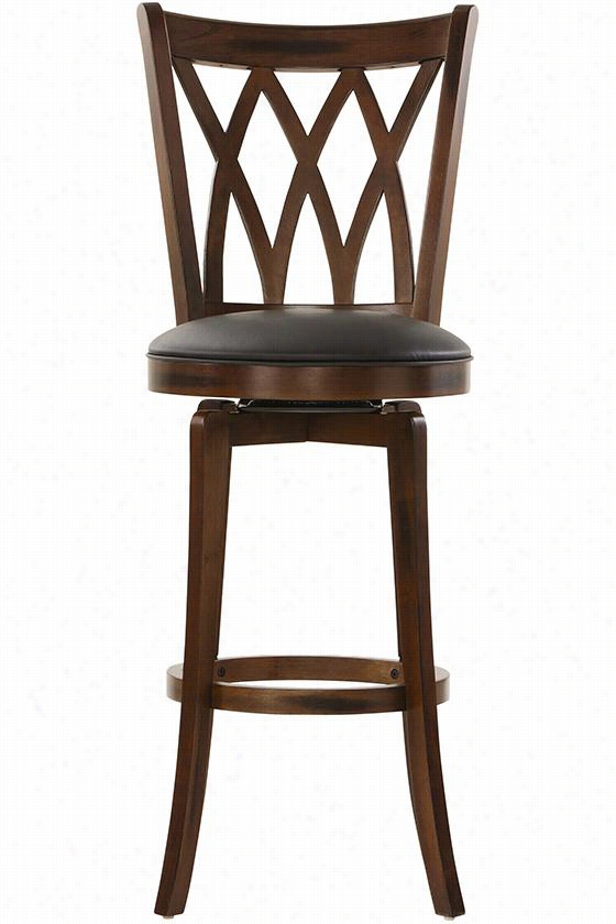 Noel Swivel Bar Stool - 48.5""hx18""w, Brown