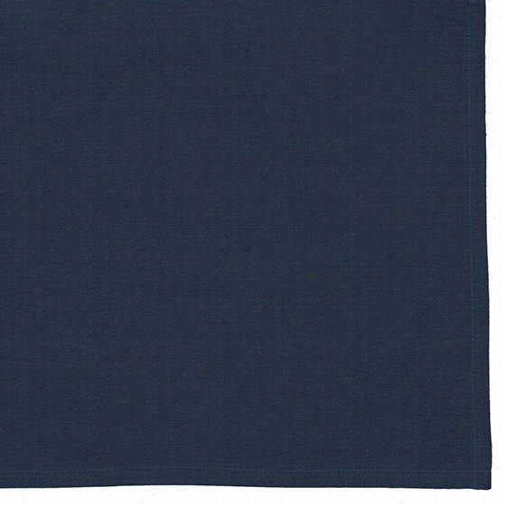 Paisely Bed Skirt - Queen, Navy Blue
