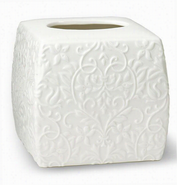 Parisian Tissue Holder - T Issue Holder,white Porcelain