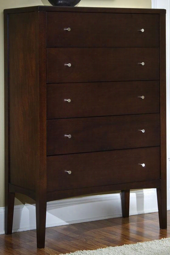 Port Dresser - Five-drawer, Brown