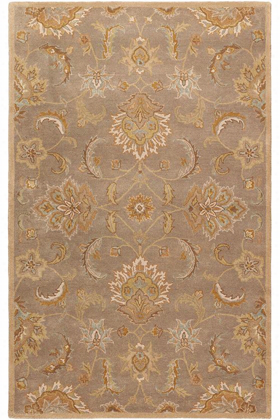 Quimby Area Rug -- 9'x12', Grey/gold