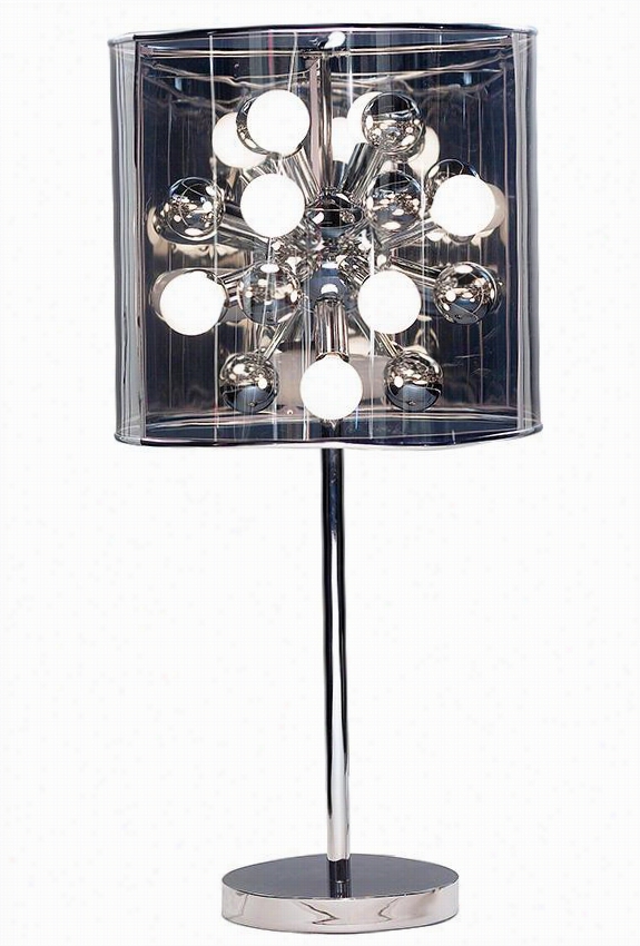 Starburst Table Lamp - 28.5&qu Ot;"hx14"&quuot;diameter, Silver