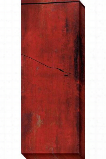 Swayed Ii Canvas Wall Art - Ii, Red