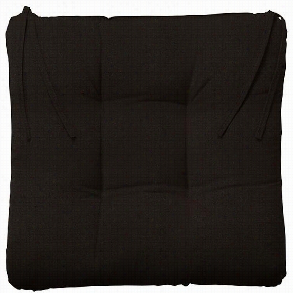 Tufted Square All-weather Outdoor Ptio Chair Cushion - 3& Qhot;"hx20""x20""d, Black