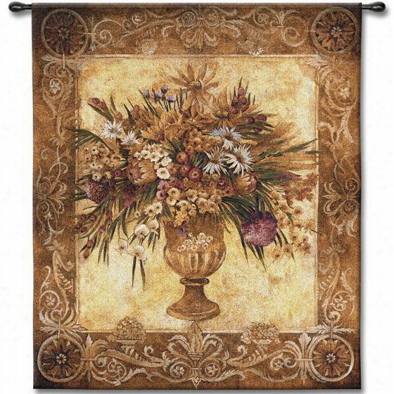 Tuscan Urn Tapestry - 53""hx45""w, Multi