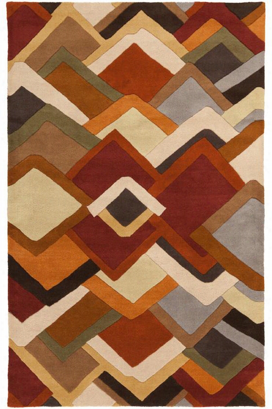 Zam Area Rug - 3'3""x5'3"", Brown