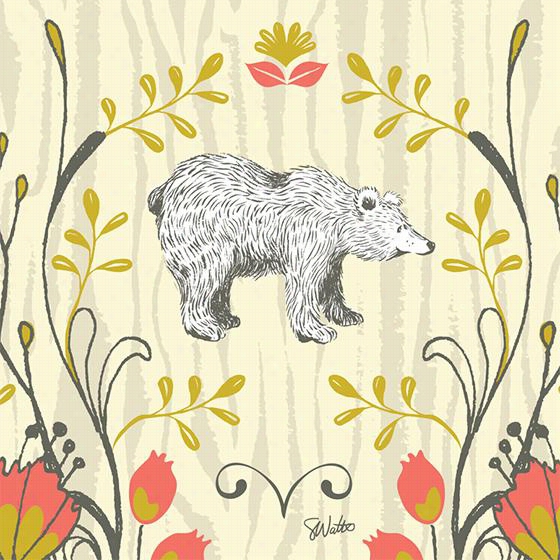 Bear With Me Wall Art - 14""hx14""wx1.5""d, Sarah Watts