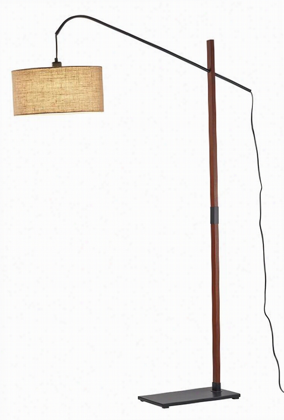 Bryce Floor Lamp - Adjustable, Beige