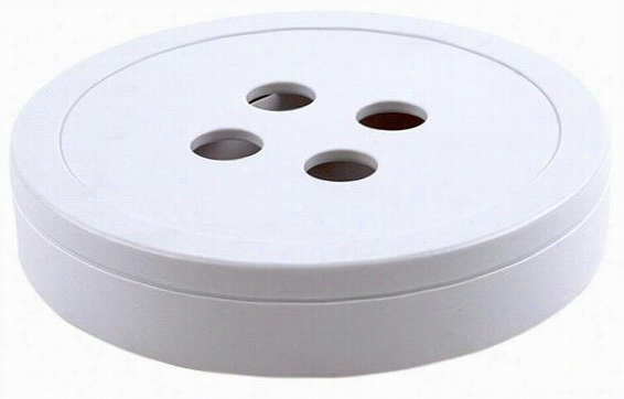 Button Box  - 2""hx9""wx9 ""d, White