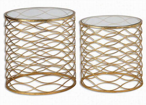 Carey Accent Tables - Set Of 2 - Set Of 2, Gold