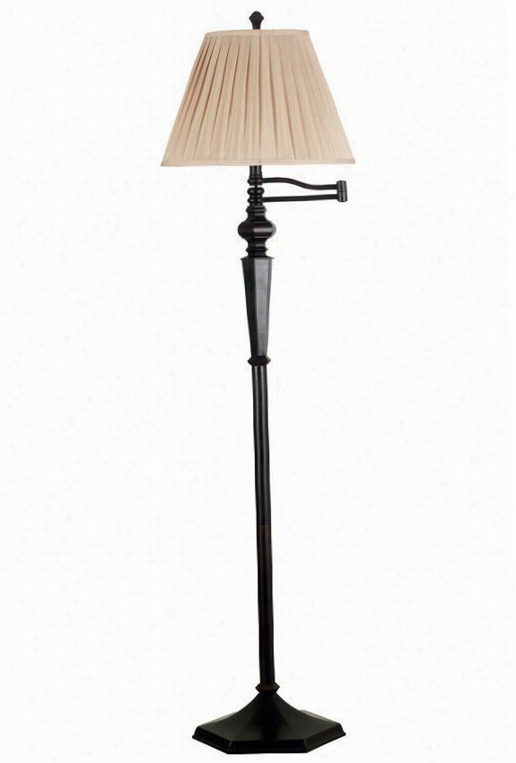 Chesapeake Swing-arm  Floor Lamp - 60""hx16""d, Oil Rubbed Bornze