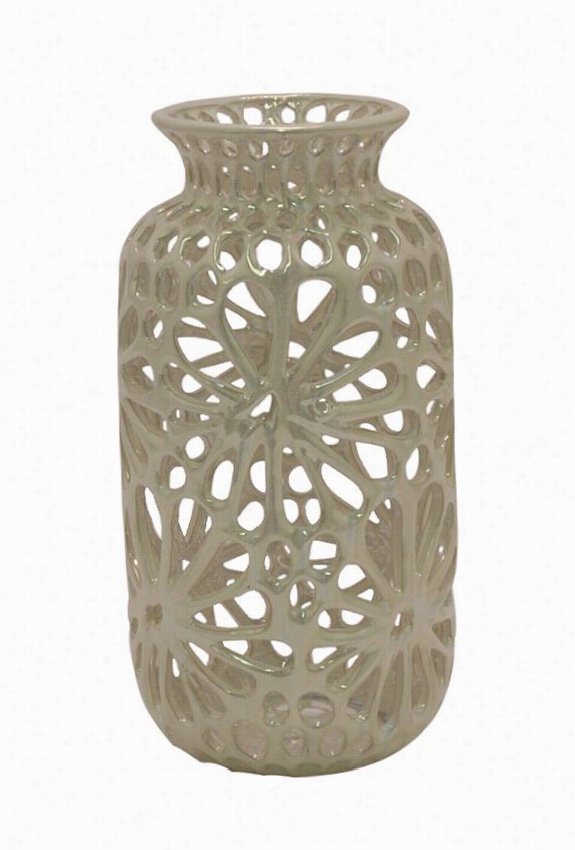 Claudette Vase - Short, Ivoy