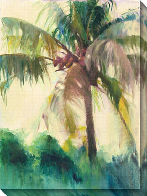 Coconut Palm Canvas Wall Art - 36&qu Ot;"hx48&qiot;"w, Green