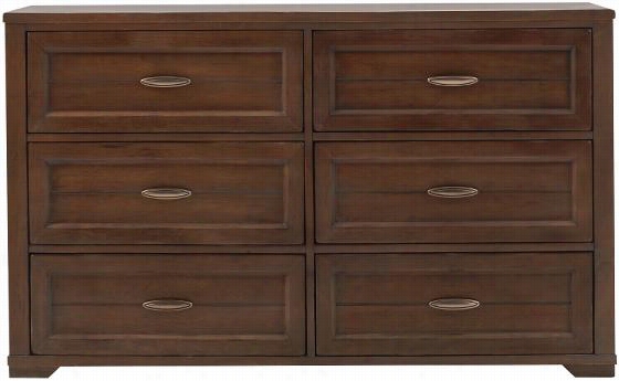 Cohen 6-drawer Dresser-  35&qu Ot;"hx58""wx18&qu Ot;&quoot;d, Weathered Brown