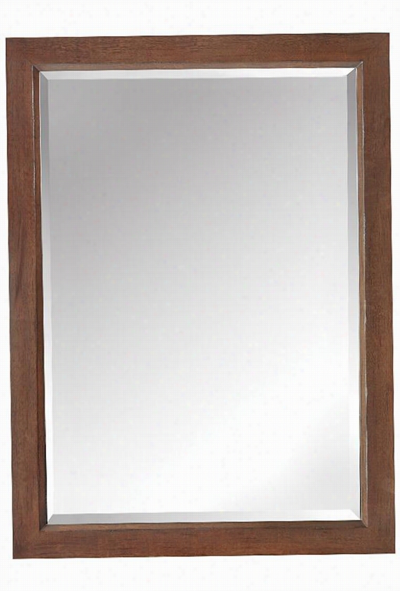 Cohen Mirrror - 38""hx28" ;&quto;wx1.3""d, Weathered Brown