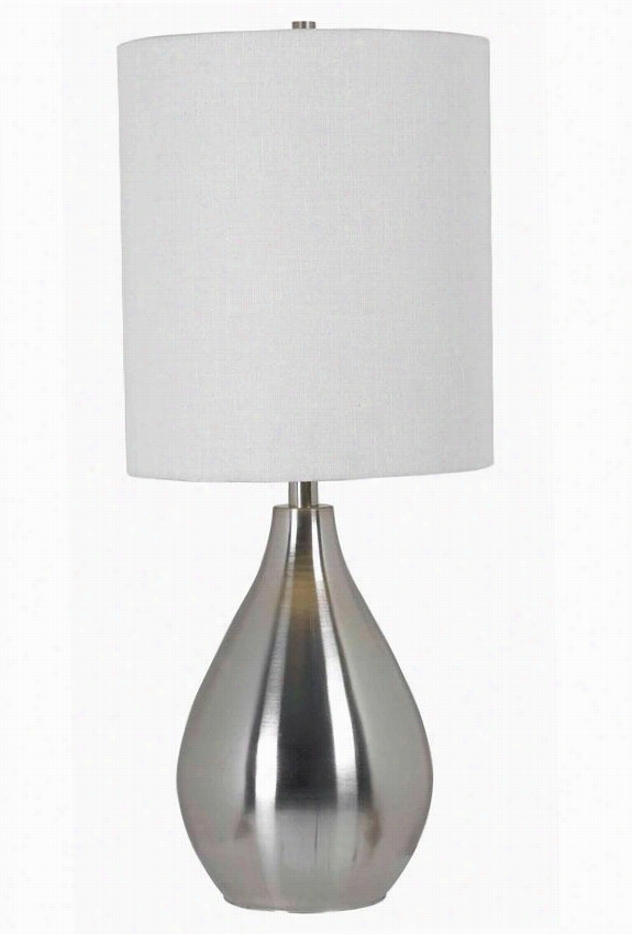 Droplet 12q&uot;"w Table Lamp - 29""h X 12""w, Grey Steel