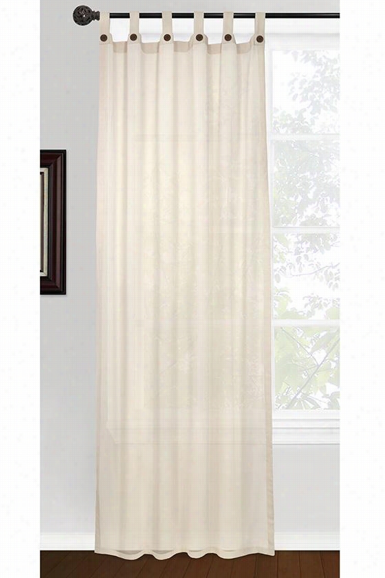 Eco Leno Inverted Currain Paenl - 40hx84w, Ivory