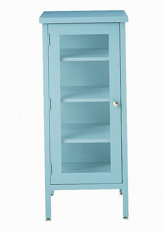 Elixir Short Storage Cabinet - 35"&quo T;hx15""wx15""d, Blue