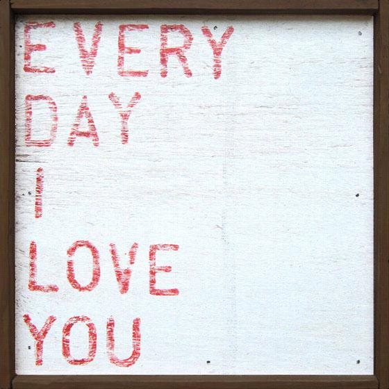 Evreyday I Love You Wall Art - 8.25hx8.25w, Light Blue