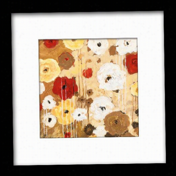 Flower Dance Ii Framed Wall Art - Ii, Matted Black